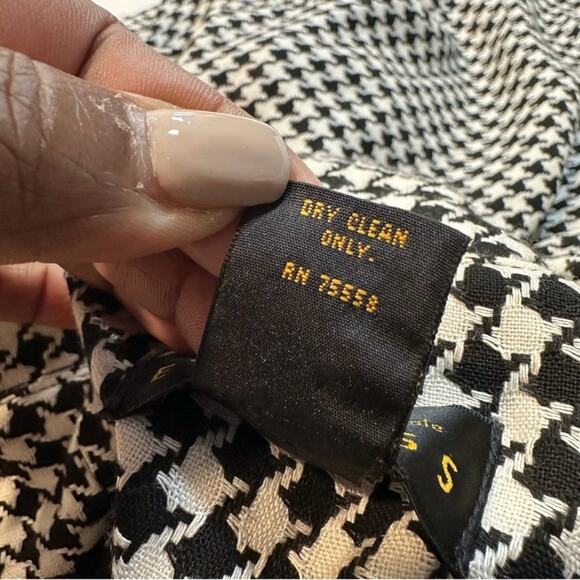 Vintage Y2K Express Houndstooth Swing Coat Jacket Size Small - Picture 8 of 9